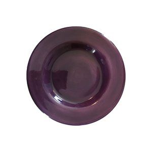 Purple TABLETOPS UNLIMITED Dinner Plate Handpainted Width: 11 1/8 in